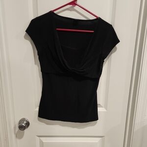 Wrapper Black Women's Blouse